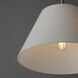 Dunbridge 1 Light 14 inch Polished Nickel Single Pendant Ceiling Light