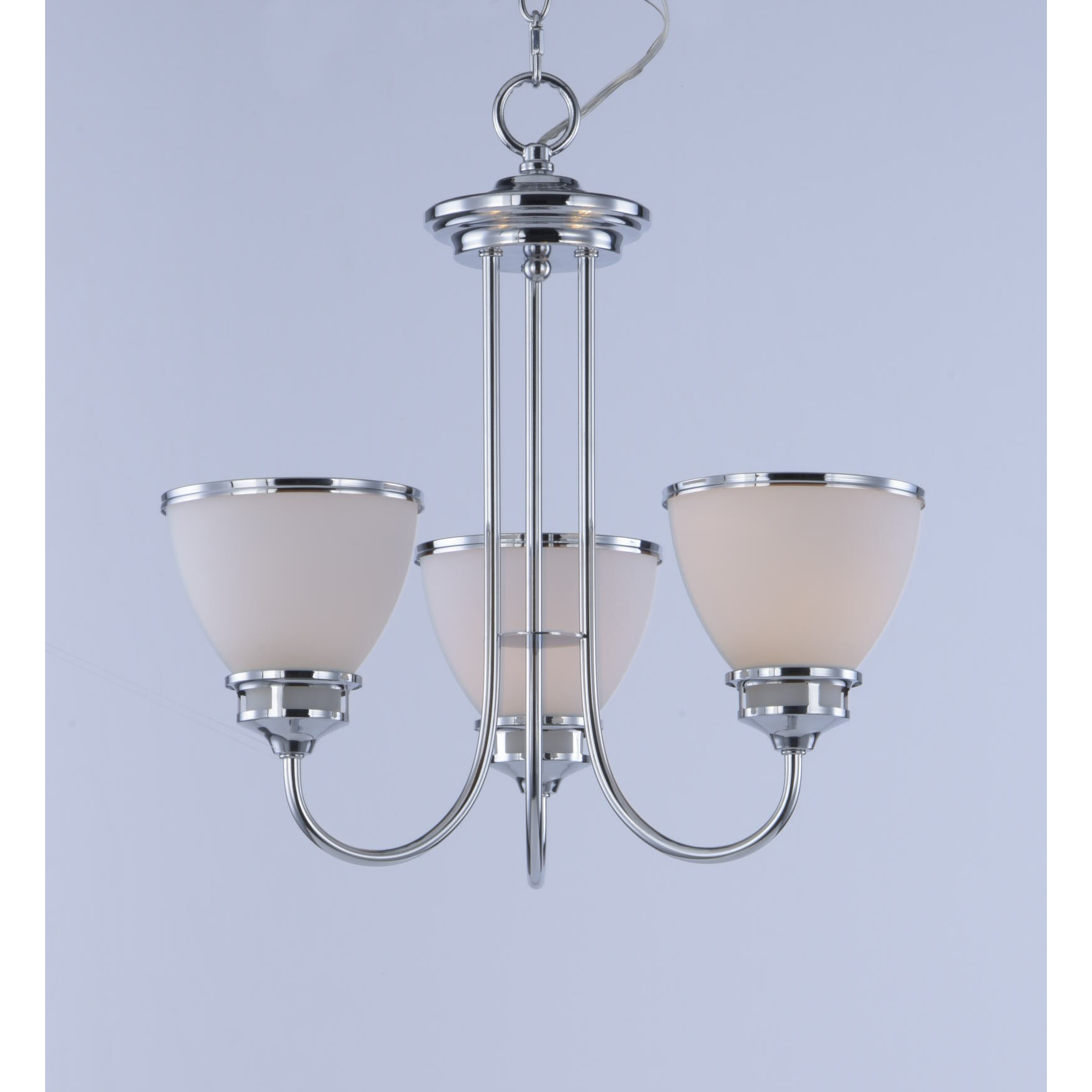 Novus 3 Light 18 inch Polished Chrome Chandelier Ceiling Light