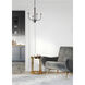 Wesley 4 Light 16 inch Black/Satin Nickel Chandelier Ceiling Light in Black and Satin Nickel