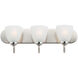 Axis 3 Light 24 inch Satin Nickel Bath Vanity Wall Light