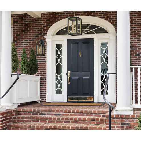 Neoclass 2 Light 18 inch Black/Gold Outdoor Wall Mount