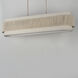 Seacliff 5 Light 42 inch Natural Aged Brass Linear Pendant Ceiling Light