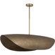 Denarii 2 Light 43 inch Natural Gold Linear Pendant Ceiling Light