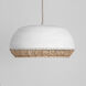Tamba 1 Light 17.5 inch Ivory Single Pendant Ceiling Light