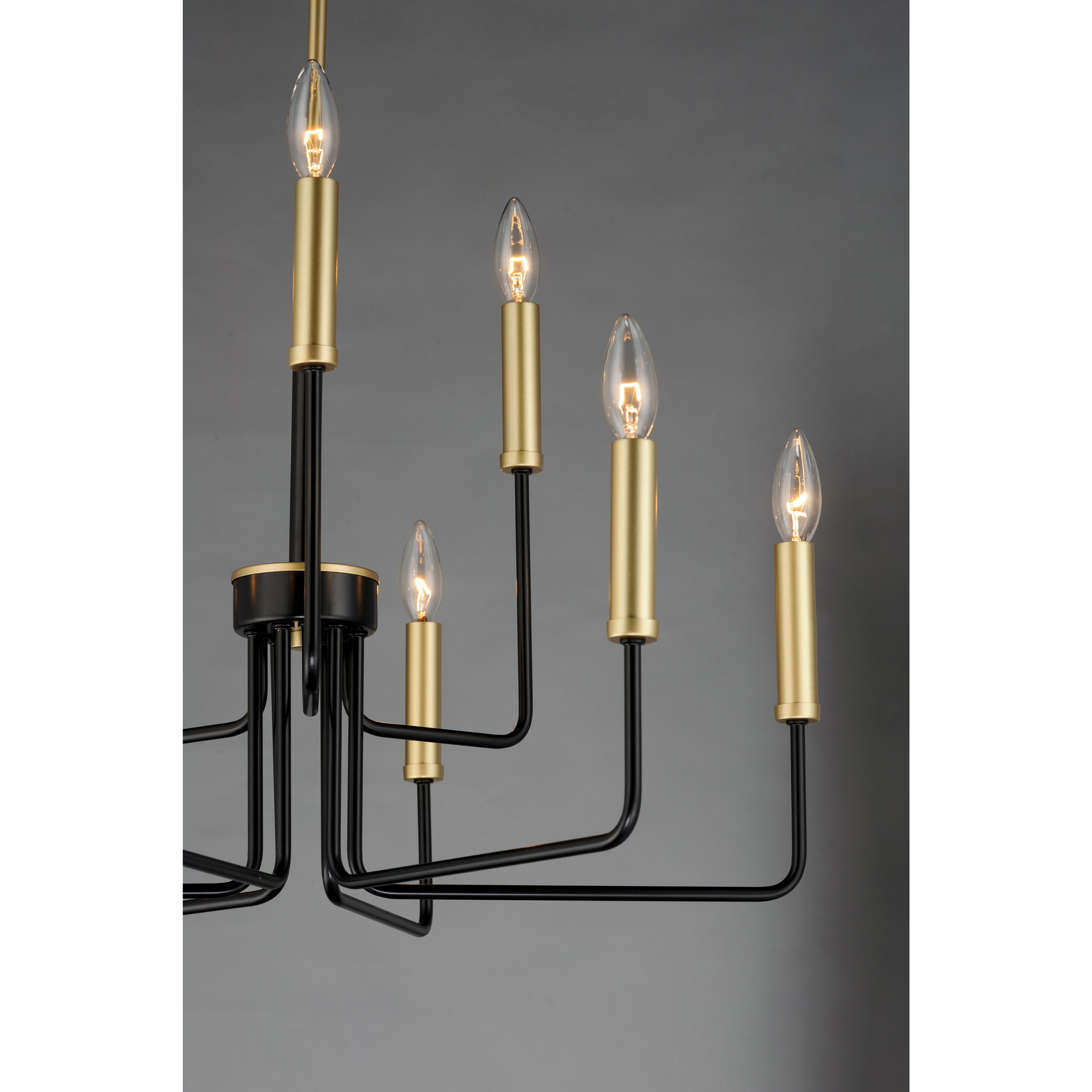 Sullivan 9 Light 25 inch Black/Gold Multi-Tier Chandelier Ceiling Light