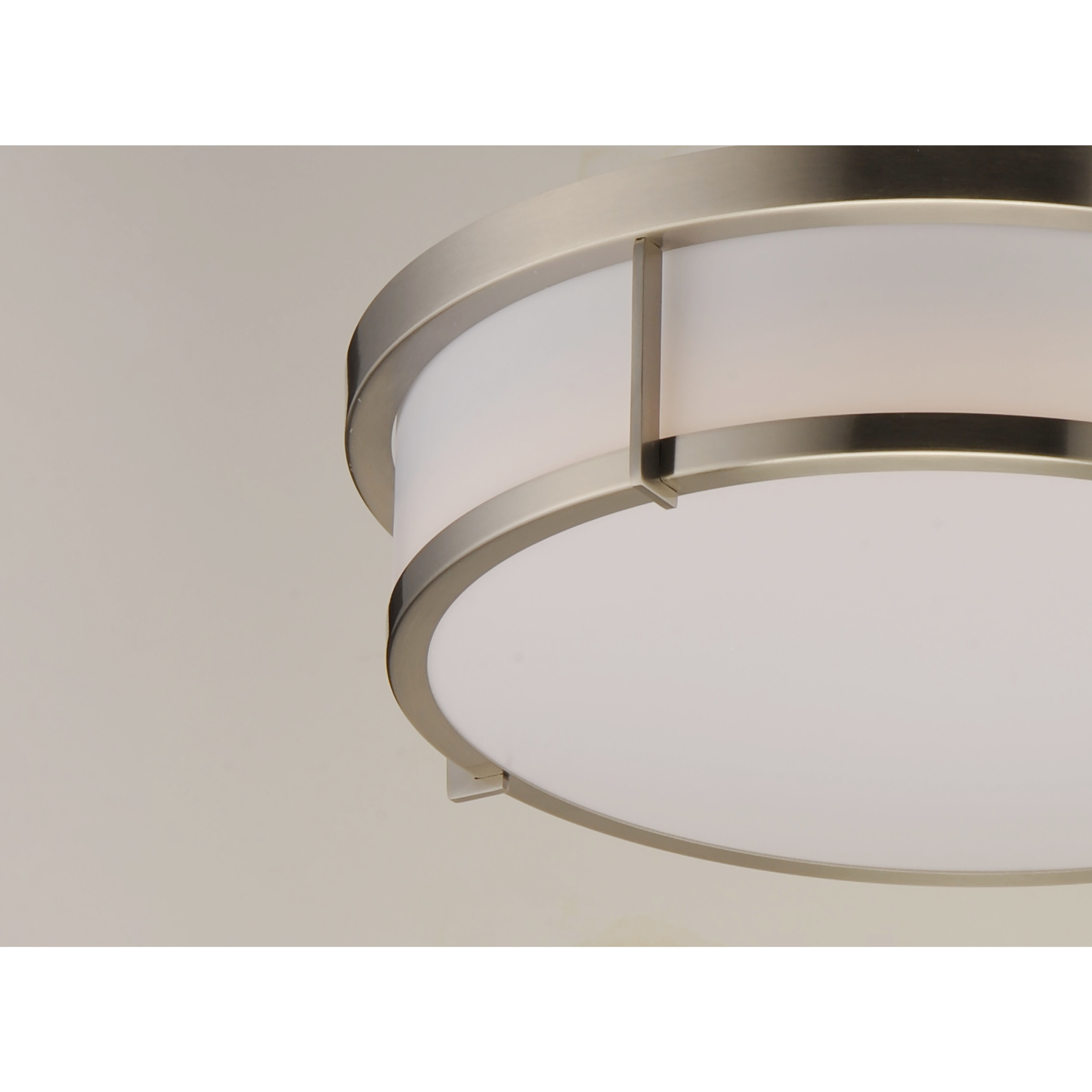Rogue LED 17 inch Satin Nickel Flush Mount Ceiling Light