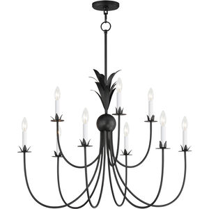 Paloma 9 Light 36 inch Anthracite Chandelier Ceiling Light