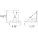 Civic LED 10.25 inch Architectural Bronze Outdoor Wall Mount