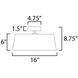 Paramount LED 16 inch Black Flush Mount Ceiling Light