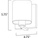 Wrap 1 Light 5.5 inch Polished Chrome Bath Vanity Wall Light