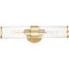 Crosby 2 Light 5 inch Satin Brass Wall Sconce Wall Light