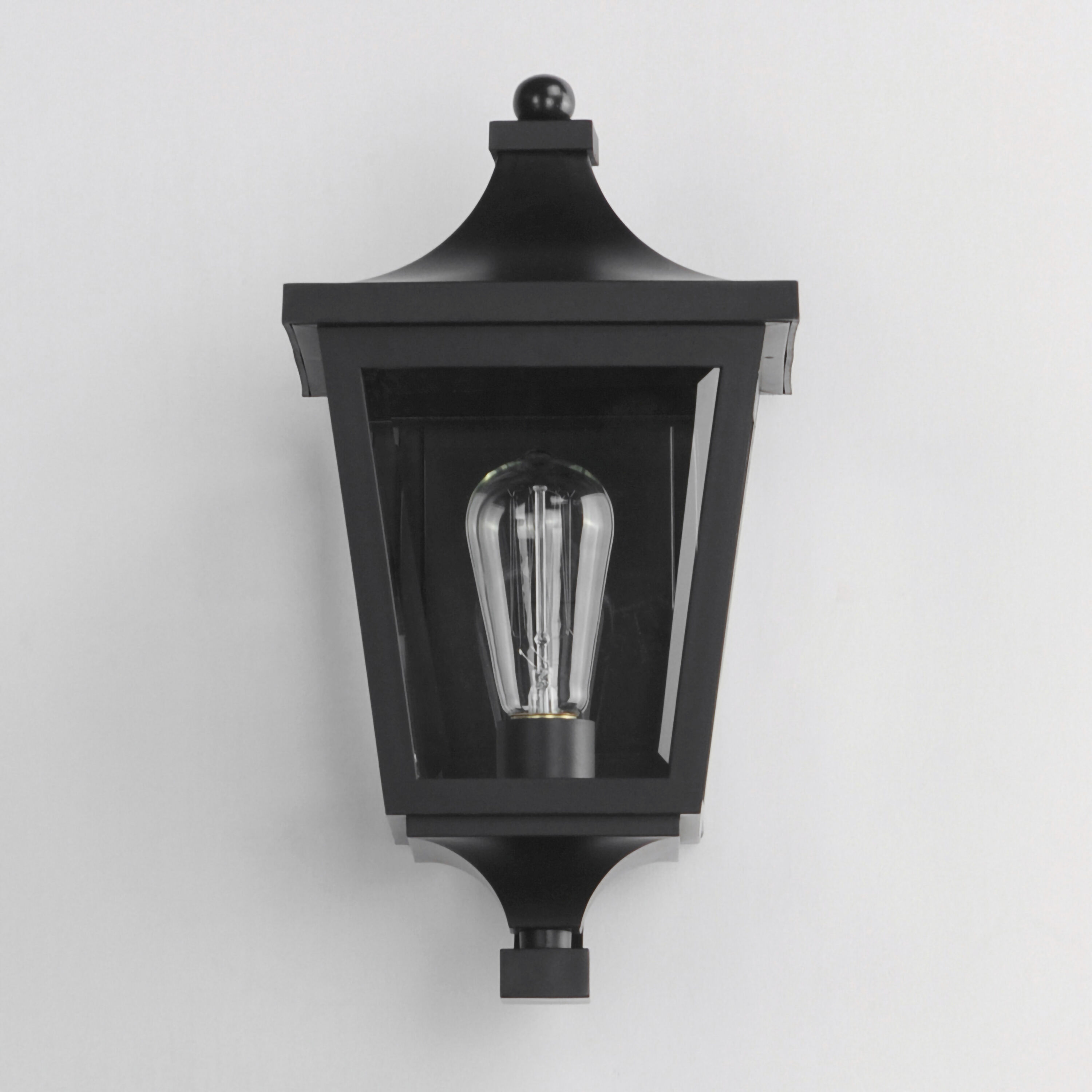 Sutton Place VX 1 Light 15 inch Black Outdoor Wall Mount
