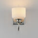Bisque 1 Light 5.5 inch Polished Nickel Wall Sconce Wall Light