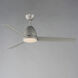 Seaborne 52 inch Satin Nickel Outdoor Ceiling Fan
