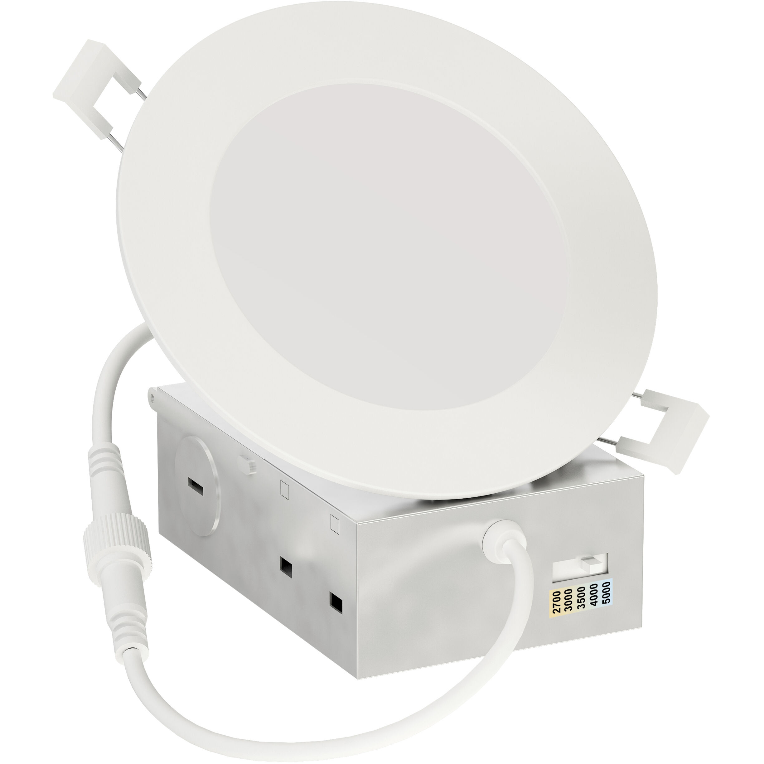 Slim LED 4.75 inch White Flush Mount Ceiling Light