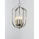 Provident 3 Light 10 inch Satin Nickel Chandelier Ceiling Light