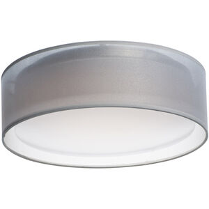 Prime LED 16 inch Flush Mount Ceiling Light in White Organza