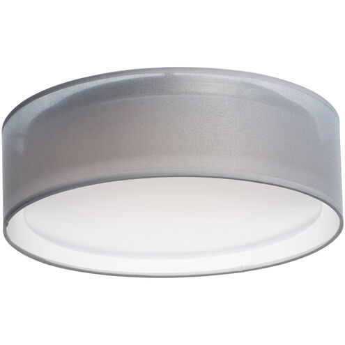 Prime LED 16 inch Flush Mount Ceiling Light in White Organza