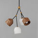 Akimbo LED 21.75 inch Dark Bronze and Antique Brass Multi-Light Pendant Ceiling Light