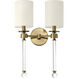 Lucent 2 Light 13.75 inch Heritage Wall Sconce Wall Light