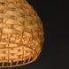Tahiti 1 Light 20 inch Black Single Pendant Ceiling Light