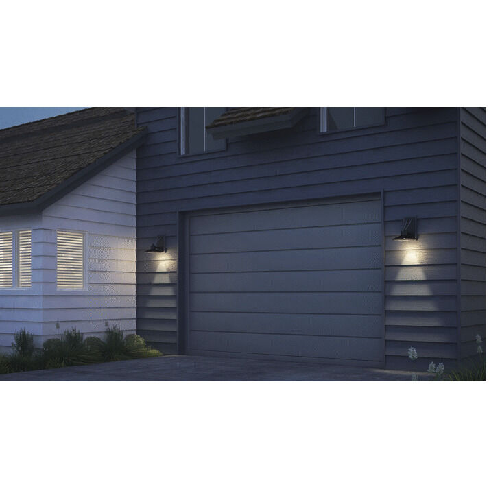 Civic LED 8 inch Architectural Bronze Outdoor Wall Mount