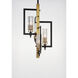Flambeau 4 Light 13 inch Black and Antique Brass Single Pendant Ceiling Light