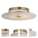 Quarry LED 15 inch Natural Aged Brass Semi-Flush Mount Ceiling Light