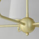 Bristol 5 Light 27 inch Satin Brass Single-Tier Chandelier Ceiling Light