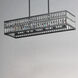 Madeline 6 Light 38.25 inch Black Linear Pendant Ceiling Light
