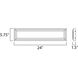 Picazzo LED 24 inch Polished Chrome Bath Vanity Wall Light