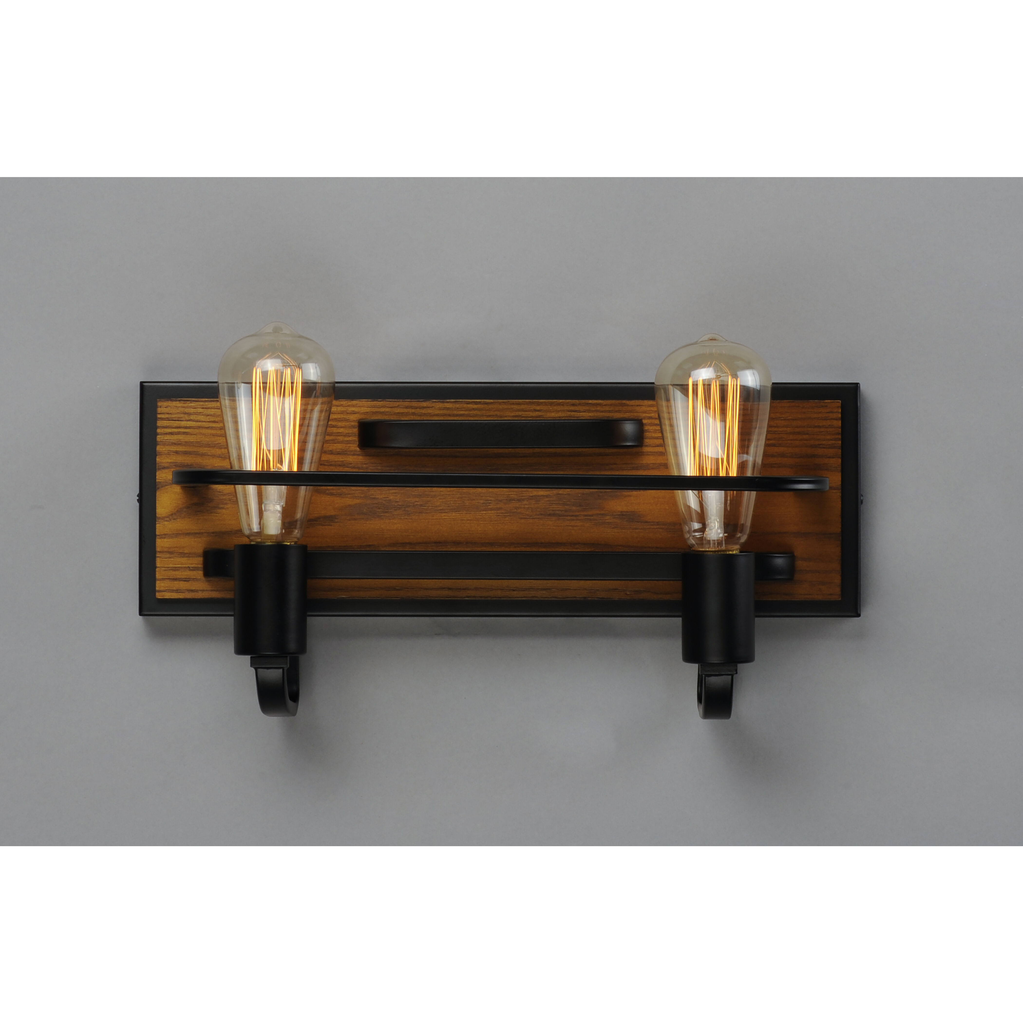 Black Forest 2 Light 15.75 inch Black/Ashbury Bath Vanity Wall Light