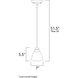 Manor 1 Light 7 inch Oil Rubbed Bronze Mini Pendant Ceiling Light