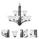 Aurora 9 Light 31.5 inch Oil Rubbed Bronze Multi-Tier Chandelier Ceiling Light
