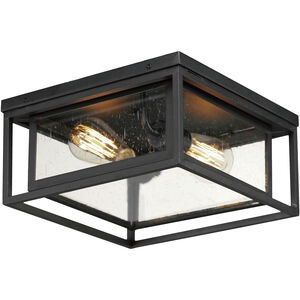 Cabana VX 2 Light 12 inch Black Outdoor Flush Mount