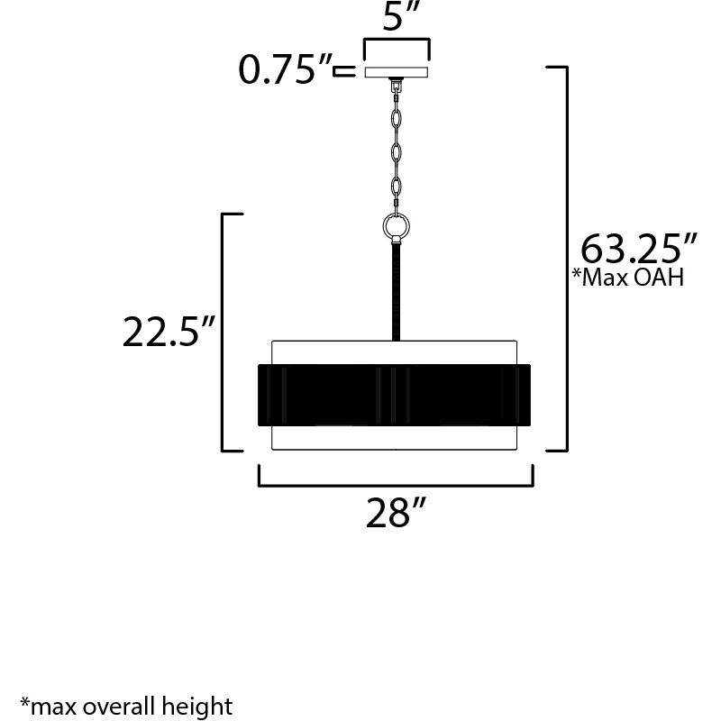 Seacliff 4 Light 28 inch Natural Aged Brass Single Pendant Ceiling Light