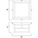 Coldwater 2 Light 9.25 inch Black Outdoor Flush Mount in White
