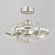 Corona 22 inch Satin Nickel Fandelight