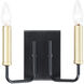 Sullivan 2 Light Black and Gold Wall Sconce Wall Light