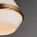 Giza 1 Light 7.5 inch Satin Brass Mini Pendant Ceiling Light