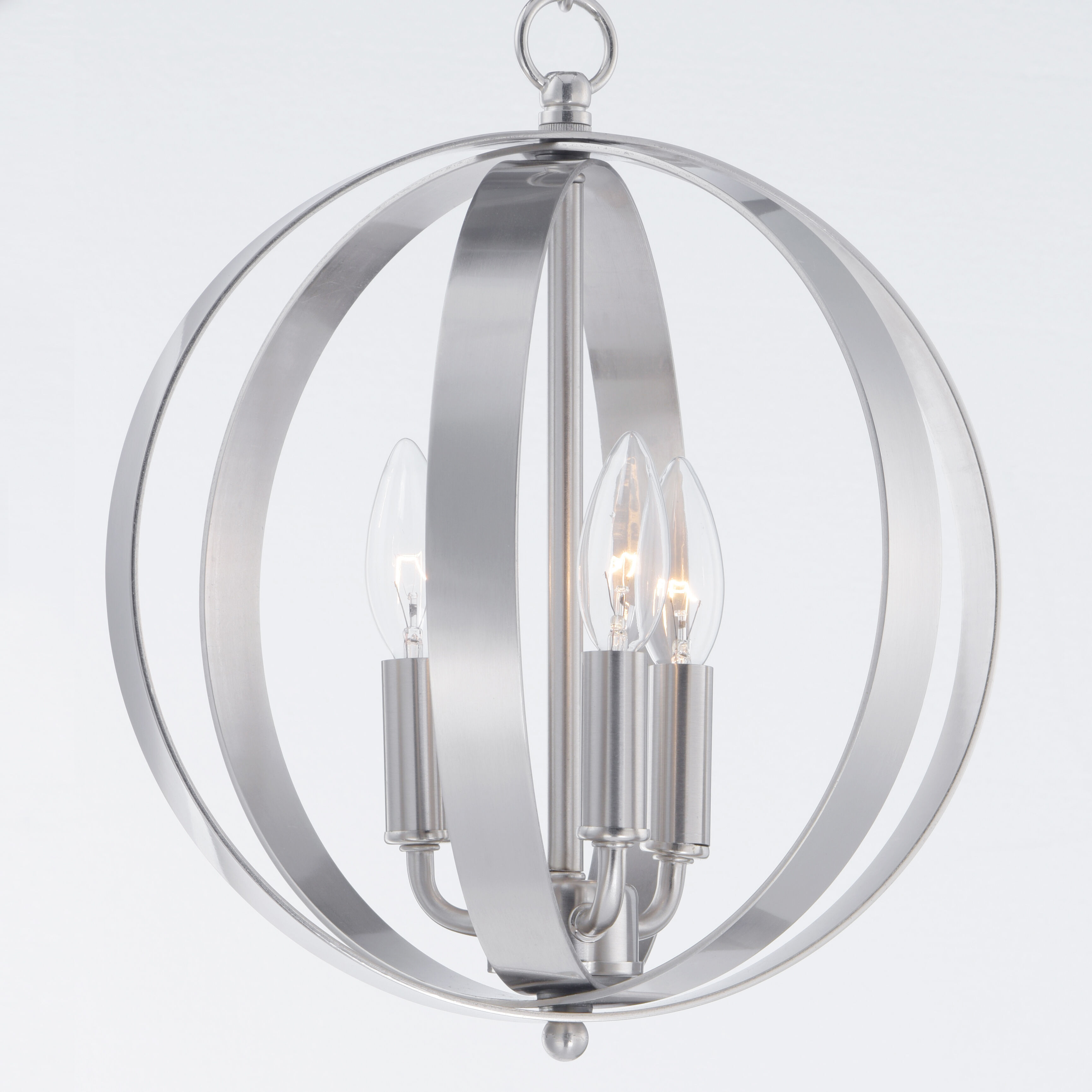 Provident 3 Light 12 inch Satin Nickel Single Pendant Ceiling Light