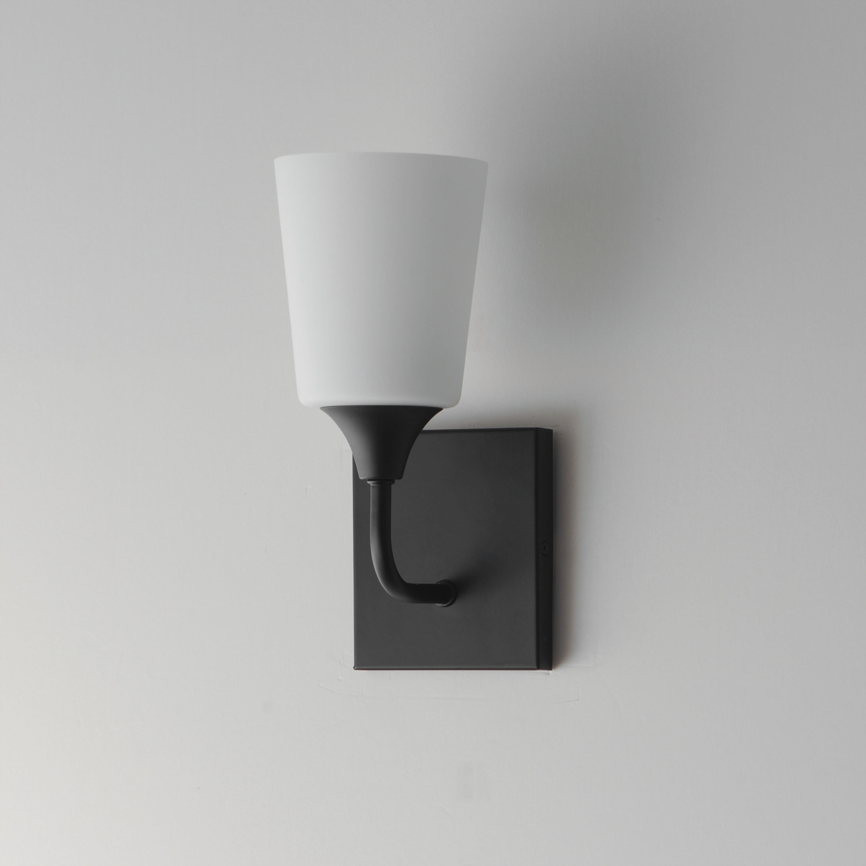 Hudson 1 Light 4.75 inch Black Wall Sconce Wall Light in Satin White