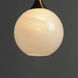 Neve 1 Light 9 inch Natural Aged Brass Single Pendant Ceiling Light