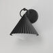Odette 1 Light 11.5 inch Black Outdoor Wall Mount