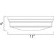 Fairmont 2 Light 13 inch Natural Aged Brass Flush Mount Ceiling Light