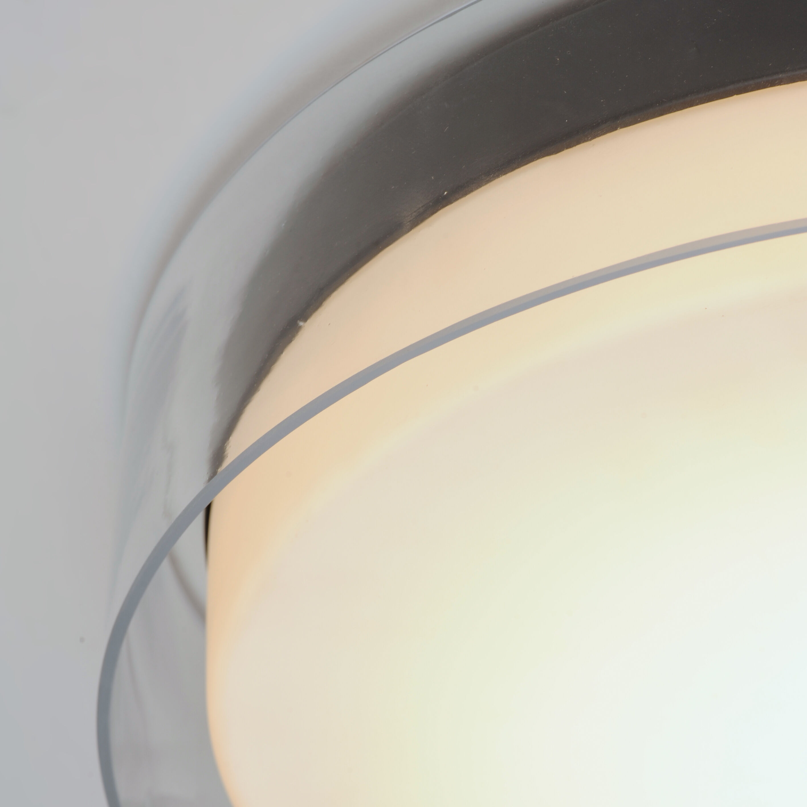 Duo LED 16 inch Black Flush Mount Ceiling Light