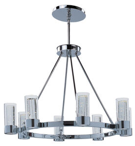 Sync LED 32 inch Polished Chrome Single-Tier Chandelier Ceiling Light