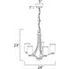 Deven 5 Light 24 inch Oil Rubbed Bronze Single-Tier Chandelier Ceiling Light