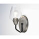 Goblet 1 Light 4.75 inch Black and Satin Nickel Wall Sconce Wall Light