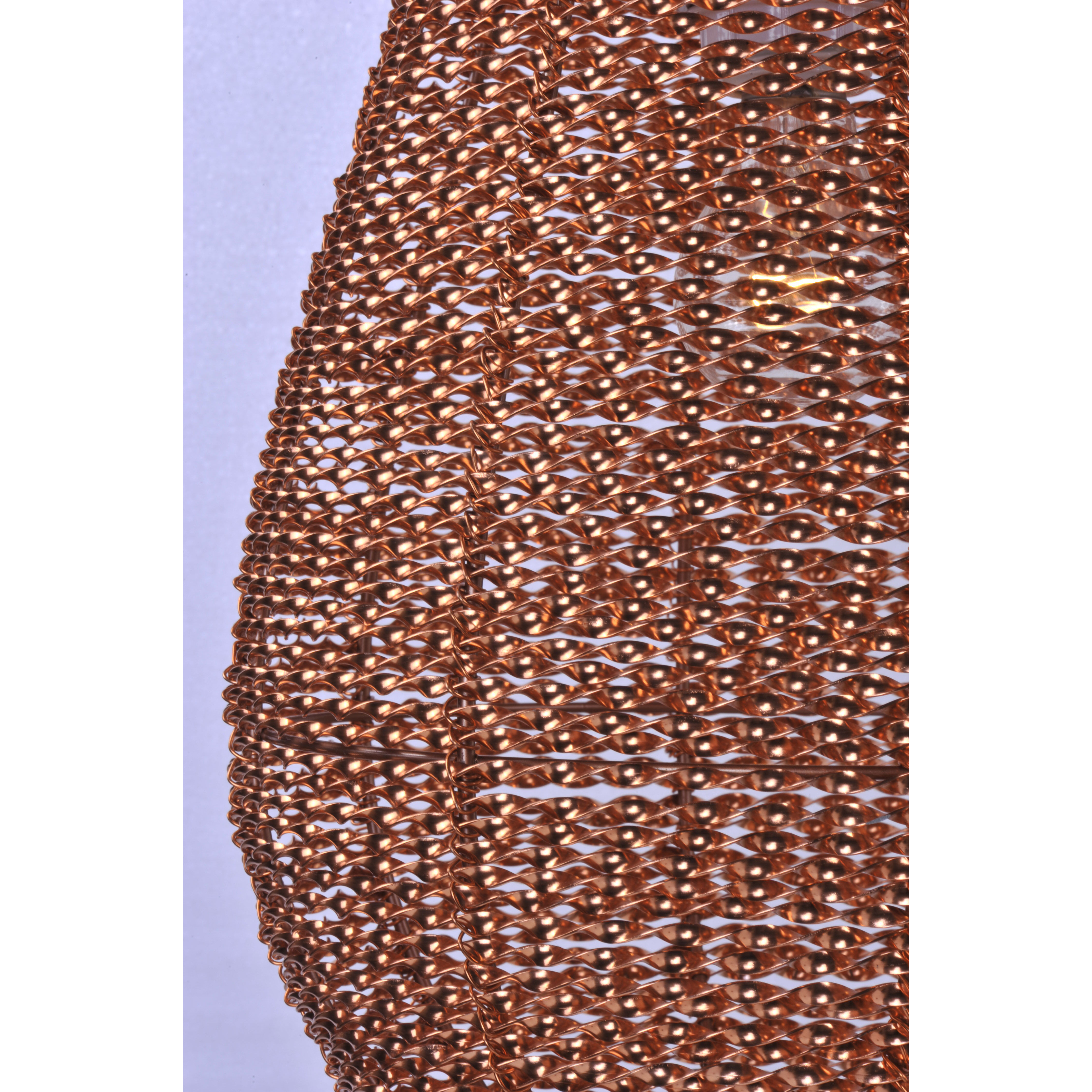 Twisp 1 Light 11 inch Copper Single Pendant Ceiling Light